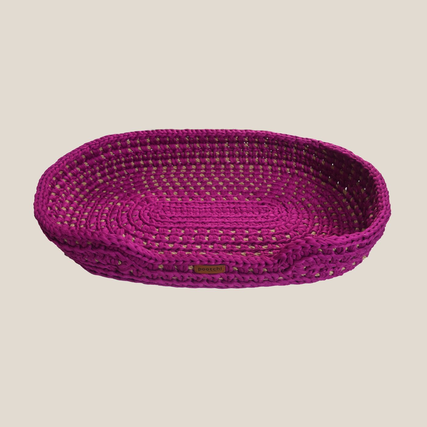 Pootchi Fuşya Oval Yatak - görsel 5